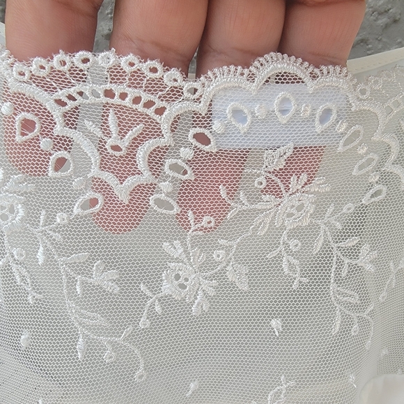 La Perla Ballet blanc fairy gown voile string tie strap silk ivory white size M - Picture 2 of 16